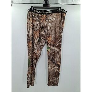 Realtree Mens Camo Base Layer Elastic Waist Pants XL 42-44